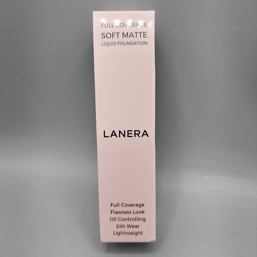Lanera L3 Peach Liquid Soft Matte Full Coverage Foundation 1oz Sealed EXP 08/27